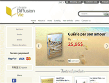 Tablet Screenshot of diffusionvie.com